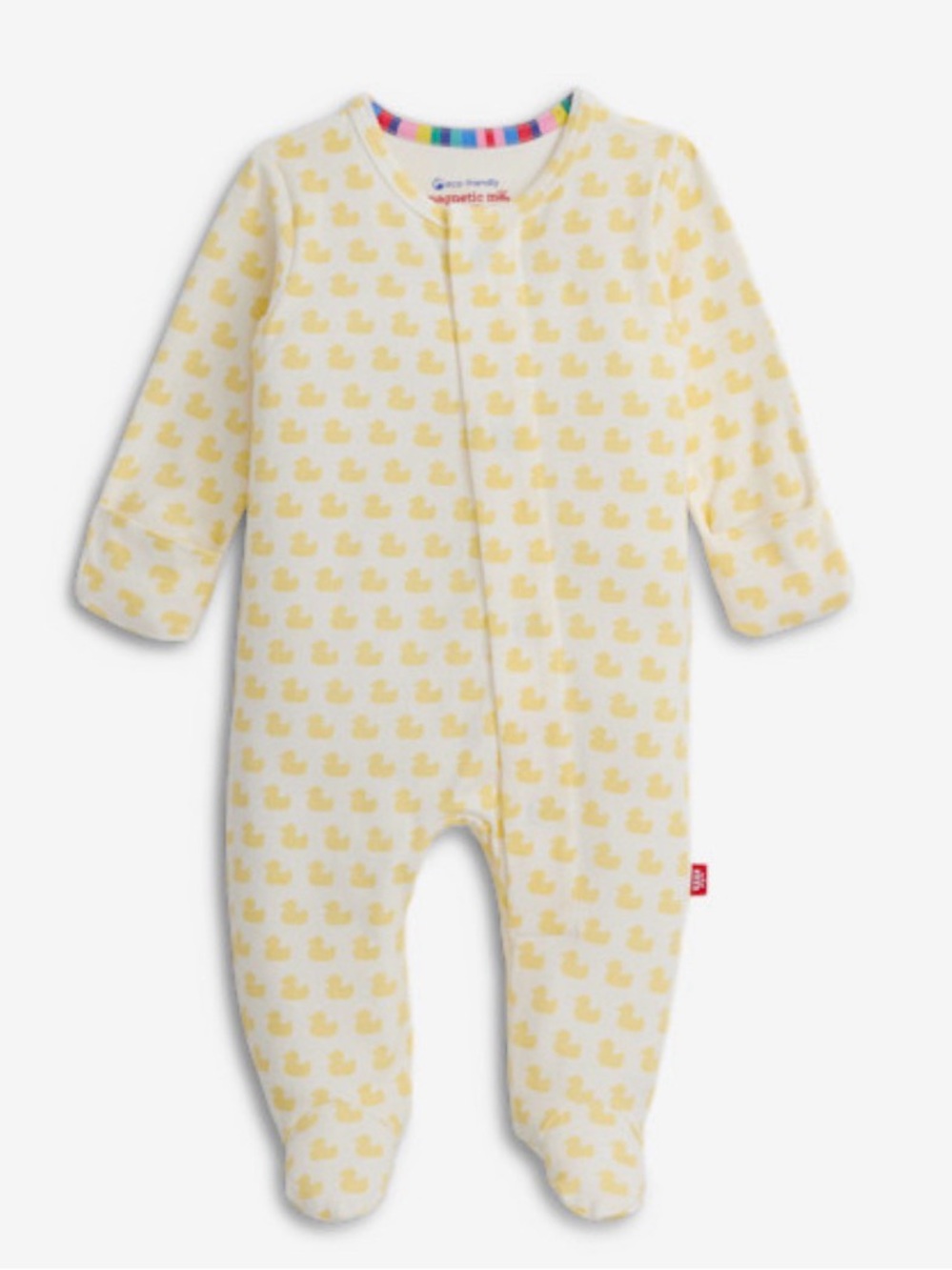 Simply Magnetic Me MANY DUCKS YELLOW MAGNETIC COVERALL Sz 18-24 Months